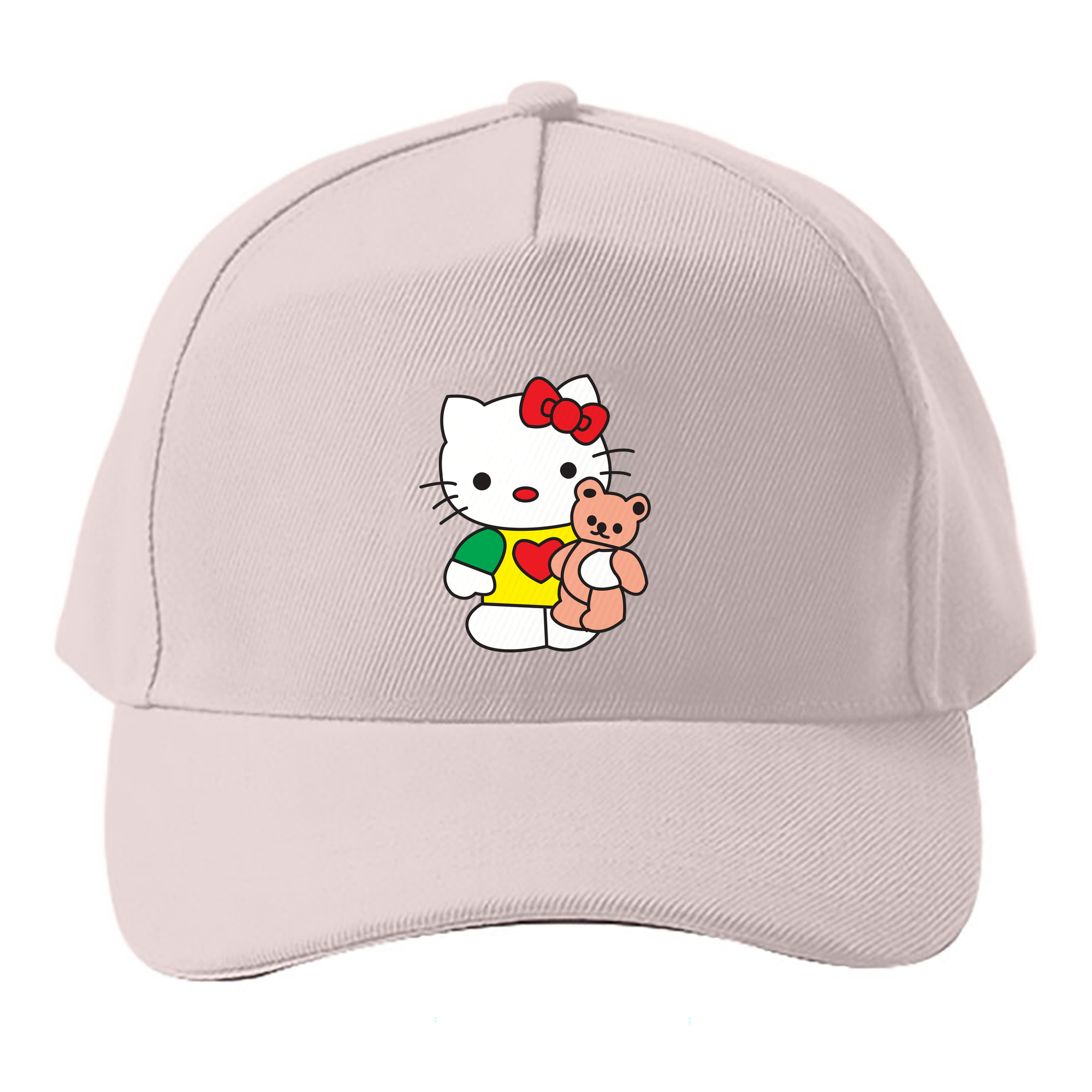 （画像用） Hello Kitty ハローキティ ベースボールキャップ 綿100％ 男女兼用 帽子 スポーツ